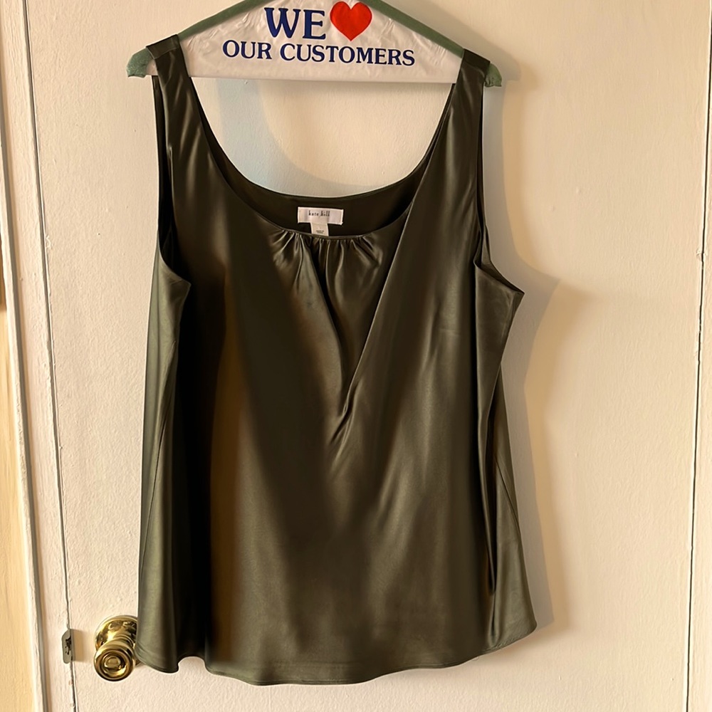Kate Hill Silk Green Camisole